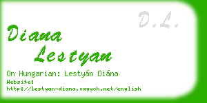 diana lestyan business card